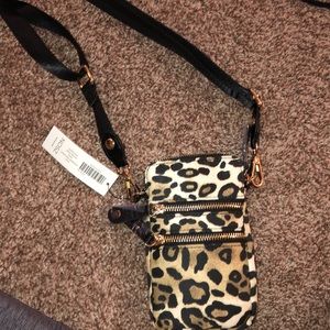 Chico’s cheetah crossbody